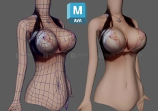【maya 人体布线】人体如何布线？其实布线也是有技巧的，新手必看的布线教程