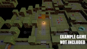【UE】体素地牢模块化资源包，包含10种风格及众多小型道具  Voxel Dungeon Modular Pack With 10 Styles and many small props