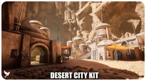 【UE5.1】科幻沙漠城市套件  Science Fiction Desert City Kit
