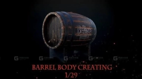 Blender中制作复古木桶模型 Creating an Old Barrel in Blender
