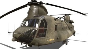 奇努克 CH-47 军用运输直升机 Chinook CH-47 Military Transport Helicopter