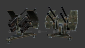 防空炮-9 - Flak Cannon 3D model-9