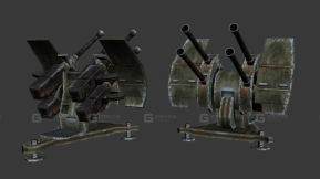 防空炮-9 - Flak Cannon 3D model-9