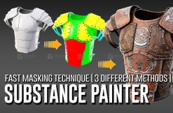 Substance 3D Painter ! 制作快速遮罩技术（3 种不同的方法）