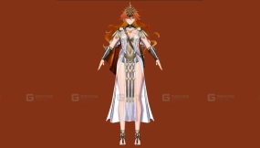 二次元角色模型blender角色模型5 Anime Character Model Blender Character Model 5