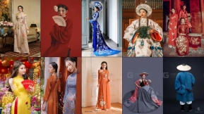 越南人物服饰设计参考素材 Vietnamese figure costume design reference materials