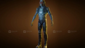 粗犷赛博格法外之徒角色  Rugged Cyborg Outlaw Character