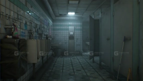【UE】男厕所场景环境  Mens Room