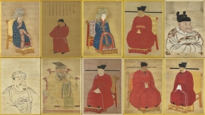 历代帝王帝后人物画像国画素材 Historical emperors and empresses portrait Chinese painting materials