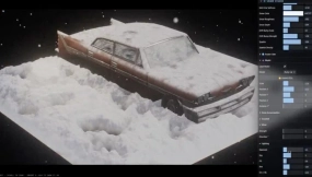 艺术家分享基于Three.js和WebGL构建的实时降雪系统