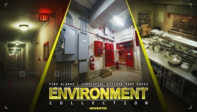 【UE】火灾报警器 + 商用厨房环境合集  Fire Alarms + Commercial Kitchen   Environment Collection