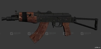 AKS-74折叠枪托型突击步枪 AKS-74 3D model