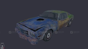 1974款庞蒂亚克Firebird“Junker” - 1974 Pontiac Firebird 'Junker' 3D model-59