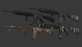 M16自动步枪-M16 3D model