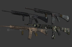 M16自动步枪-M16 3D model