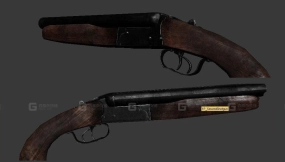 锯短型霰弹枪 - Sawed Shotgun 3D model-2