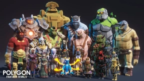 【UE】POLYGON - 奇幻对决 - 低多边形风格化3D角色  POLYGON - Fantasy Rivals - Low Poly Stylized 3D Characters