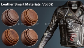 26组高质量皮革绒面革正绒面和皮肤智能材质球 Leather Smart Materials for Substance painter VOL 02