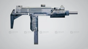 乌兹9毫米冲锋枪-Grand Theft Auto  Vice City (Uzi 9mm) 3D model-0