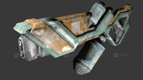 原始火焰喷射器-7 - Flame Thrower Raw 3D model-7