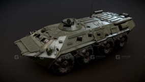 废弃苏联BTR-80装甲车 Abandoned Soviet BTR - 80