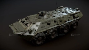 废弃苏联BTR-80装甲车 Abandoned Soviet BTR - 80