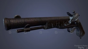 燧发手枪（森林） - Flintlock Pistol (The Forest) 3D model-47