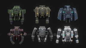 科幻喷气背包组合包 Scifi jetpack pack