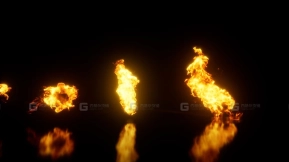 【UE】真实火焰包 2D特效包  Real Fire Pack 2d Effect Pack