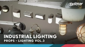 【UE】工业复古照明灯光道具VOL.3  Lighting VOL.3 Industrial