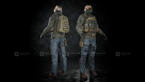 军事角色（游戏就绪）  Military Character (Gameready)