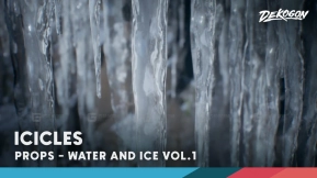 【UE】冰柱 - 水与冰素材第 1 卷 - 冰柱（支持 Nanite 技术及低多边形版本）WATER & ICE VOL.1 - Icicles (Nanite and Low Poly)