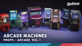 【UE】街机道具合集 第一卷  Arcade Machine Props VOL.1