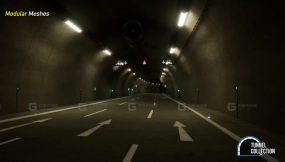【UE】模块化公路隧道模型Vol.1 Modular Tunnel Collection - Vol. 1