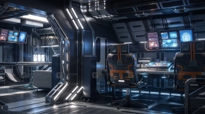宇宙飞船生活区 Spaceship Living Quarters