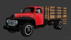 福特F1皮卡 - Ford F1 Pickup 3D model-177