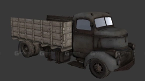 侧帘卡车 - Truck Cover Sides 3D model-289