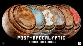 后世界末日废土智能材质球 Post-Apocalyptic Smart Materials