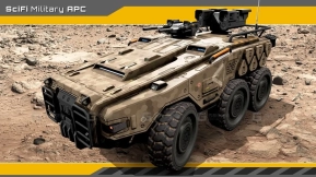 【UE】科幻军用装甲运兵车  SciFi Military APC