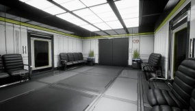 【UE】模块化科幻办公室  Modular Sci Fi Office