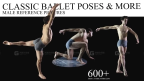 男性经典芭蕾舞姿与更多 [解剖学参考图集] MALE CLASSIC Ballet POSES & MORE [ANATOMY REFERENCE IMAGES]