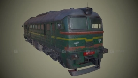 M62型机车 - M62 Loco 3D model-6