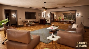 【UE】郊区房屋别墅森林树木环境包  American Suburban House Environment Pack
