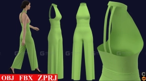 7件女士连体裤长裤裤子 jumpsuits
