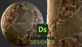 三套Substance砖块石头材质预设 Artstation – Stylized Bricks Bundle