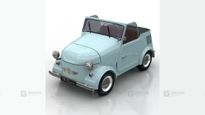 苏联扎波罗热人经典微型车 - Car CeAZ C ZA 1958 3D model-55