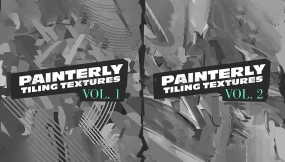 手绘风格化无缝绘画纹理贴图Vol.1+Vol.2  Tiling Painterly Textures Vol.1&Vol.2