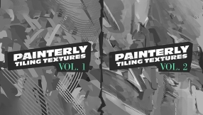 手绘风格化无缝绘画纹理贴图Vol.1+Vol.2  Tiling Painterly Textures Vol.1&Vol.2