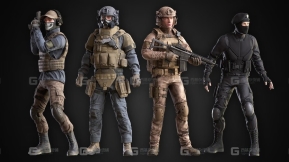 【UE】军事士兵包  Military Soldier Mega Bundle