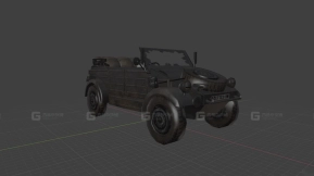 桶车 - Kubelwagen 3D model-14